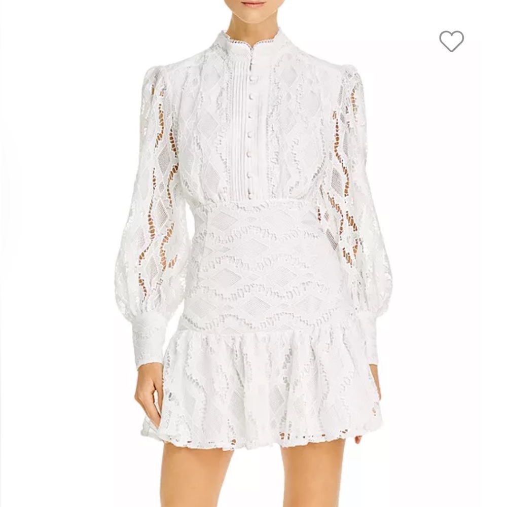 Bardot Remy Lace Dress (White)